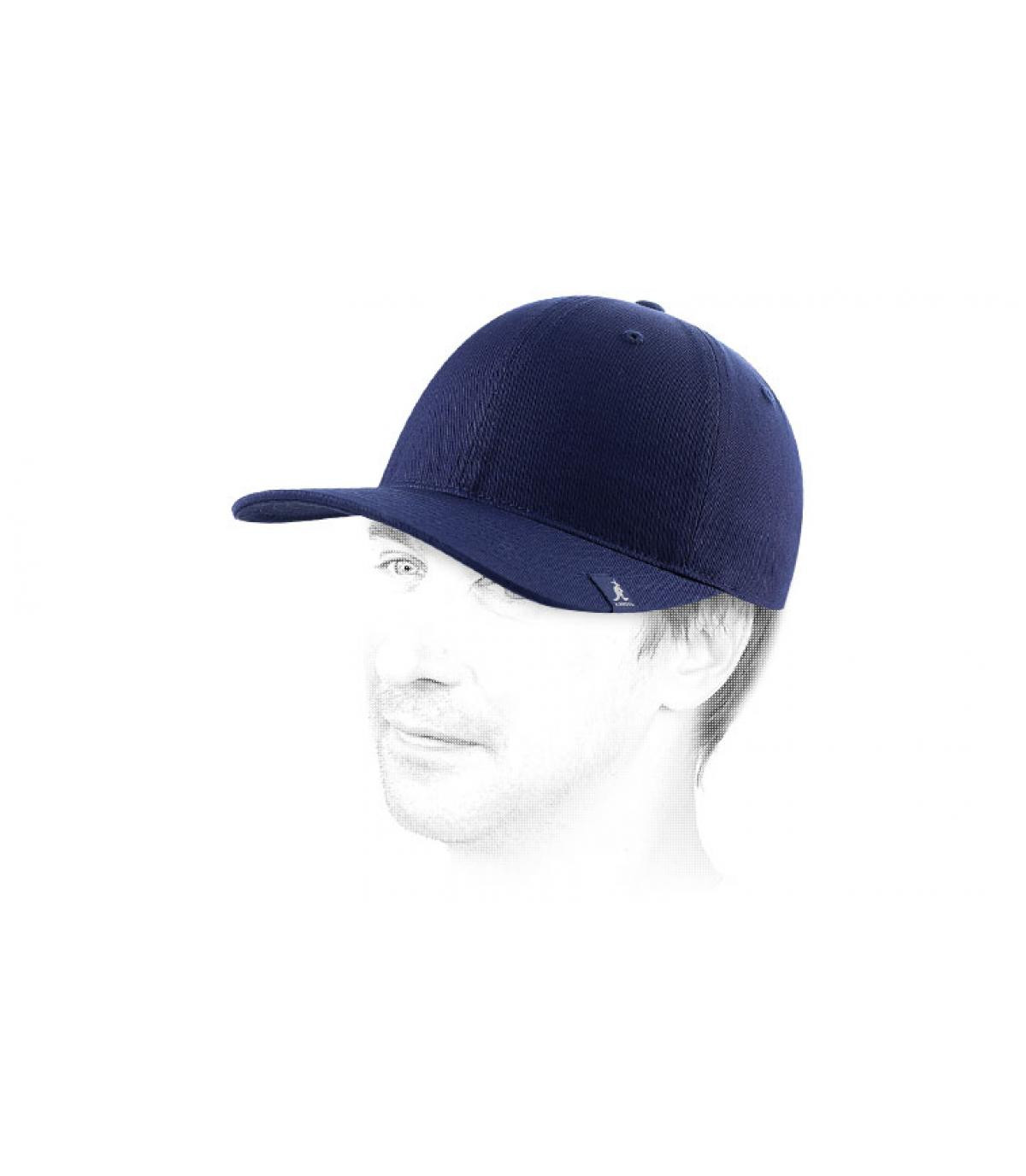 Blauw trucker cap Cotton adjustable baseball navy